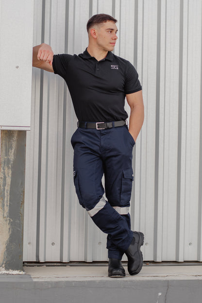 Navy J54 Overall Trousers Men