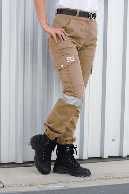 Khaki J54 Overall Trousers Ladies