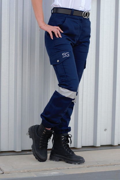 Navy J54 Overall Trousers Ladies