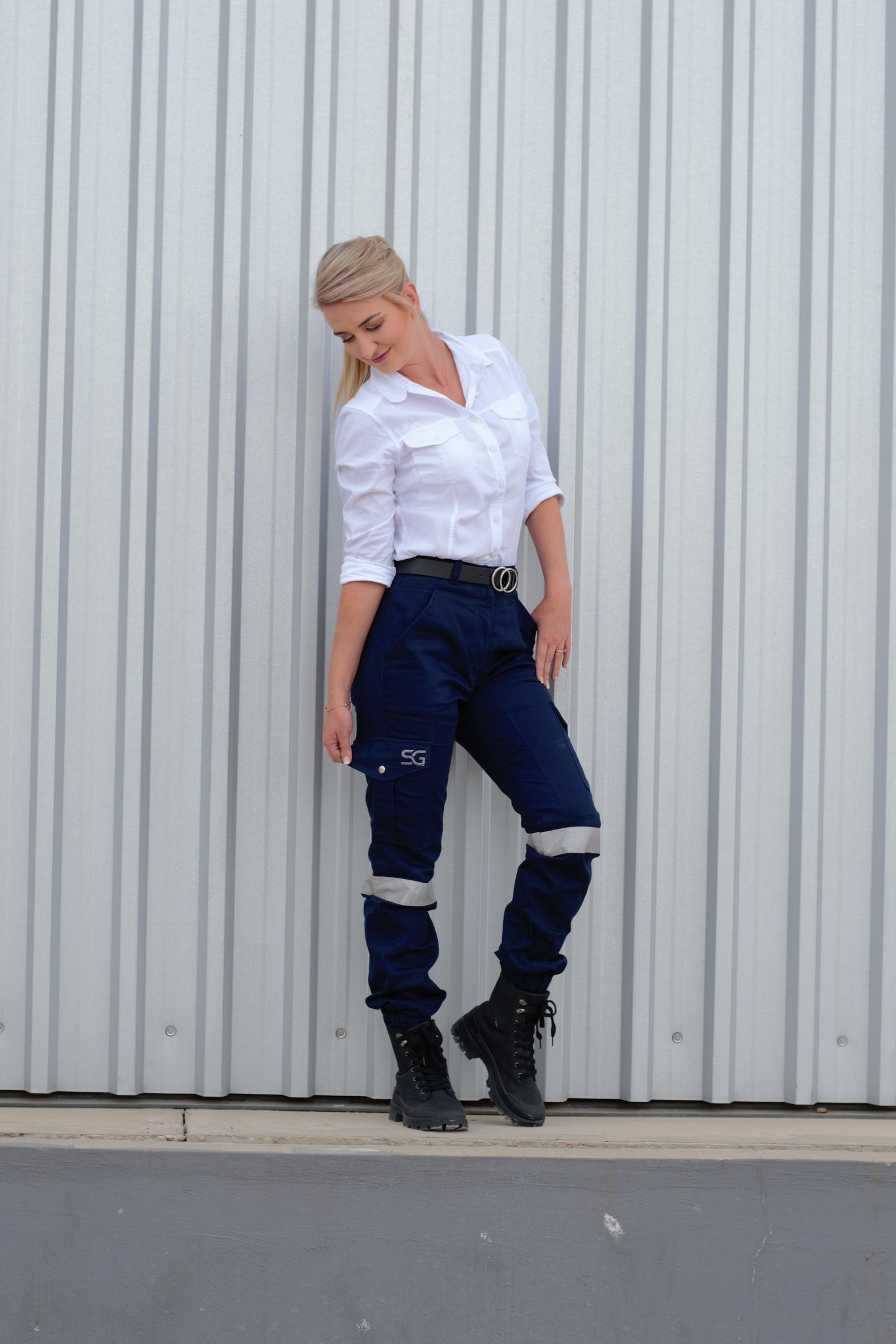 Navy J54 Overall Trousers Ladies